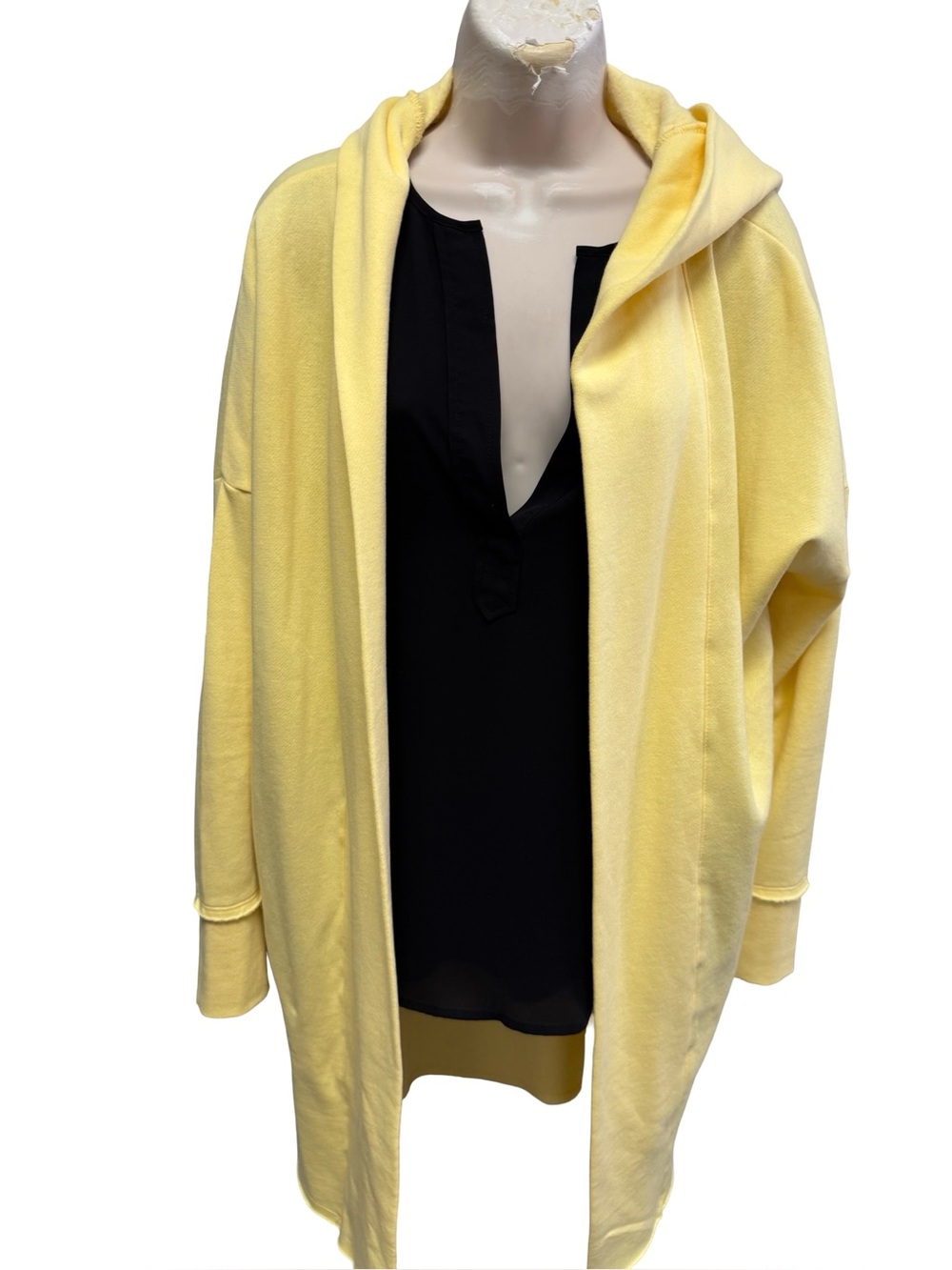 1037 / Mono B Hooded Cream Jacket Size S NWT